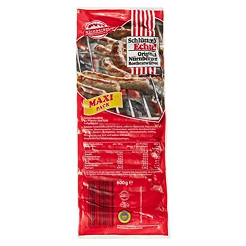 Original Nürnberger Rostbratwürstchen von Schlütter`s Echte 600gr