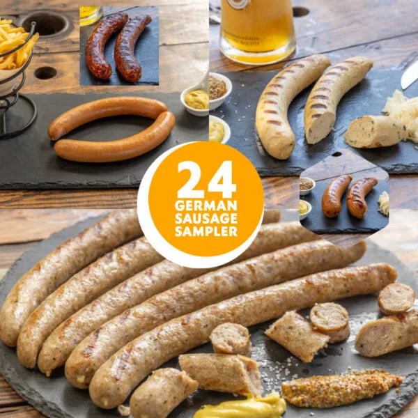 Deutsches Wurst-Probierpaket (24 Stück) – Kostenloser Versand